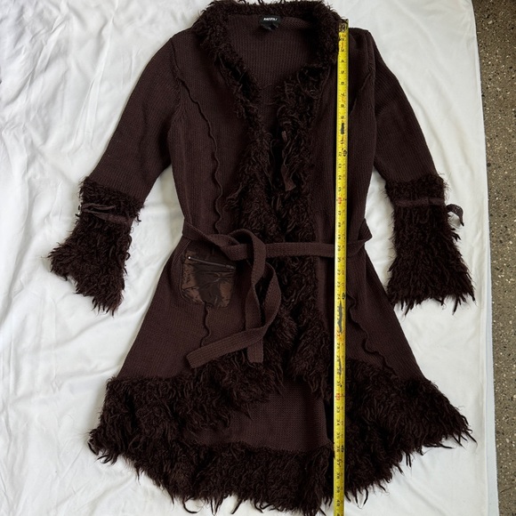 Vintage Y2K Brown Fringe Cardigan - Picture 4 of 9